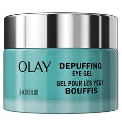 Olay Hyaluronic + Peptide 24 eye gel tube—cooling application