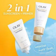 Textura ligera de Olay Invisible Sunscreen para una aplicación fácil