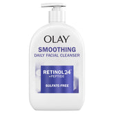 Olay limpiador facial diario con retinol para piel limpia y suave.
