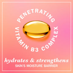Olay Loción Corporal Vitamina B3, fortalece la barrera cutánea con hidratación prolongada.
