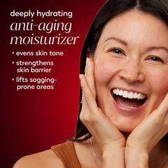 Cream swirl of OLAY Niacinamide moisturizer showing silky texture