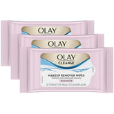 Pack de tres toallitas desmaquillantes Olay con aroma a rosas para uso diario.