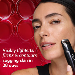 Olay Regenerist Cream Treatment Roller in hand for precise application.