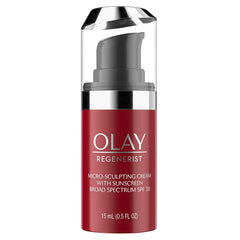 Olay Regenerist crema en envase de muestra 0.5 oz para prueba rápida.