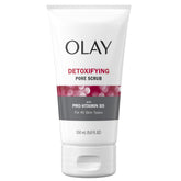 Olay Regenerist Desintoxicante Exfoliante para poros, frasco, limpieza profunda.