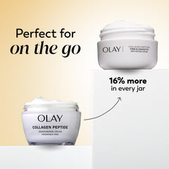 Olay Regenerist Radiance jar front view suggests rich texture for smoother skin.