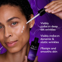 Olay Regenerist Resurfacing Retinol Serum pump ready for easy application
