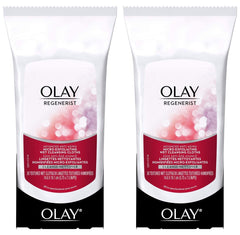 Toallitas Olay Regenerist limpian y exfolian para una piel más suave.