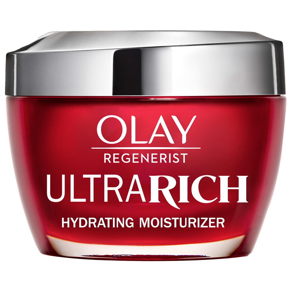 Olay Regenerist Ultra Rich crema facial en tarro rojo para hidratación intensa