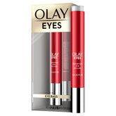 Olay Rodillo Ojos Hidratante ofrece masaje suave para desinflamar bolsas.