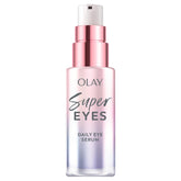 Olay Super Eye Serum bottle with pump for easy daily application and hydration