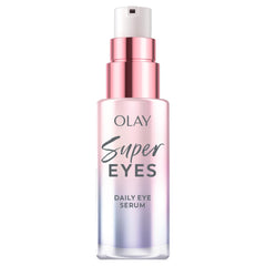 Olay Super Eye Serum bottle with pump for easy daily application and hydration