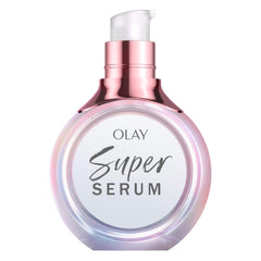 Olay Super Serum en botella de muestra para hidratación rápida.