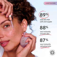 Olay Super Serum hidratación prolongada para piel suave y radiante.