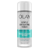 Olay Toner exfoliante suave en botella para poros más limpios.