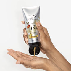 Olay Total Effects refreshing citrus scrub texture close-up highlighting gentle exfoliating beads