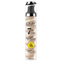 Olay Total Effects tone-correcting moisturizer with SPF 15 for smooth, even skin.