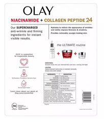 Olay Ultimate Niacinamide Eye Cream texture close-up shows creamy, refreshing formula for daily care.