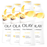 Olay Ultra Rich Moisture body wash bottle—hydrating formula for silky skin.