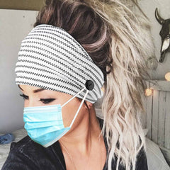 Olbye wide headband for women absorbs sweat and keeps hair tidy.