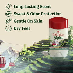 Old Spice Alpine lily note fragrance close-up for a fresh scent