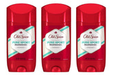 Desodorante Old Spice Alto Rendimiento Puro Deporte para hombre, empaque de 3 onzas, protección duradera.