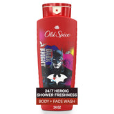 Old Spice Batman: doble acción para cuerpo y rostro, limpieza duradera.