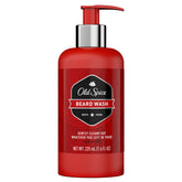 Old Spice Beard Wash bottle showing 7.6oz size for daily cleansing.