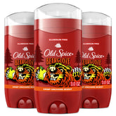 Old Spice Bearglove deodorant 3-pack with clear application for all-day freshness.