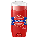 Old Spice Capitán Bergamota frontal; sensación de frescura para todo el día.