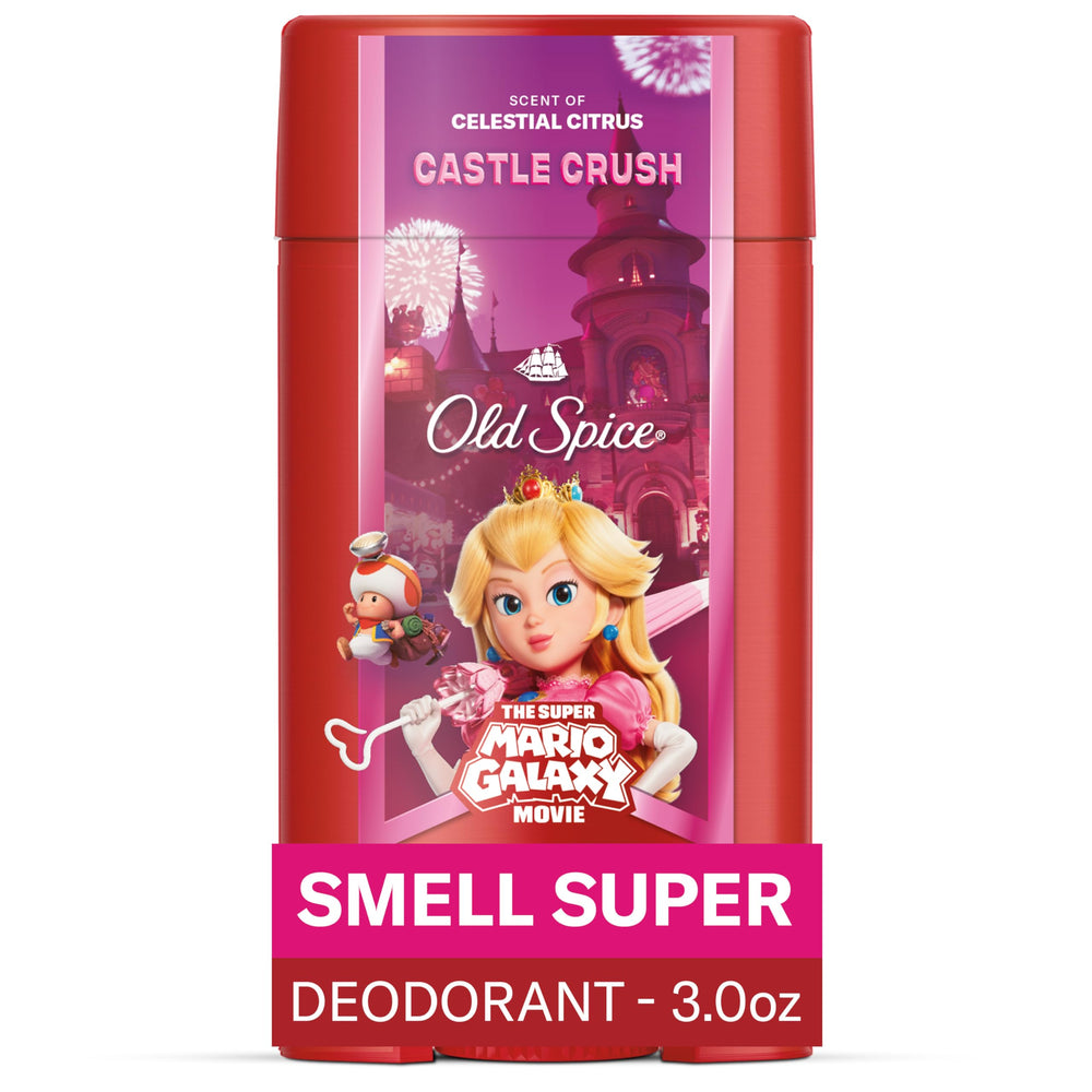 Old Spice Castle Crush deodorant bottle front, daily freshness focus.