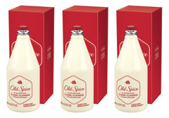 Old Spice Classic After Shave pack of three bottles displayed.
