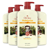 Old Spice cleansing body wash bottle shows 24/7 freshness and daily hydration.