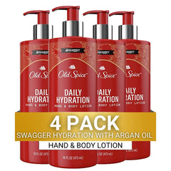 Old Spice Daily Hydration lotion pump for easy, even application and all-day moisture.