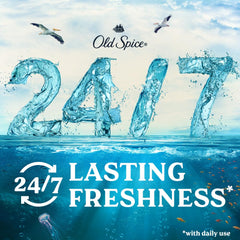 Old Spice Deep Sea odor protection keeps you confident during errands.