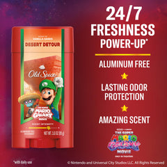 Old Spice Desert Detour with Vanilla Sands scent in travel-friendly packaging.
