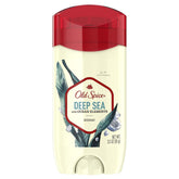 Old Spice desodorante para hombre, botella marina visible, sensación duradera para todo el día.
