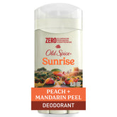 Old Spice desodorante sin aluminio Sunrise, botella que ofrece frescura durante todo el día.