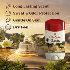 Old Spice Dry Feel desodorante, aplicación fácil, sensación suave en la piel.