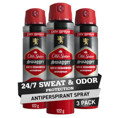 Old Spice Dry Spray para hombre, bote visible con aroma cedro-limón y protección duradera