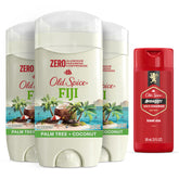Old Spice Fiji Palm Tree deodorant 3oz pack for all-day freshness