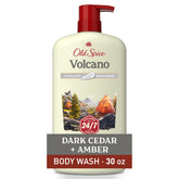 Old Spice gel de baño para hombres, frente de la botella, frescura diaria para la ducha.