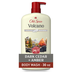 Old Spice gel de baño para hombres, frente de la botella, frescura diaria para la ducha.