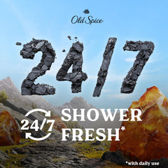 Old Spice gel de baño para hombres, uso en ducha, genera espuma suave y renovación.