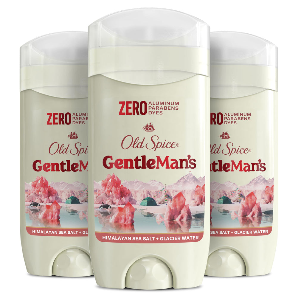 Old Spice GentleMan's Blend deodorant stick front view showing crisp scent and packaging