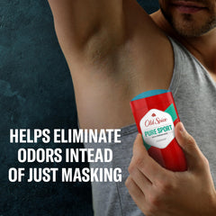 Old Spice High Endurance aluminum-free packaging emphasizes 24/7 protection claim.