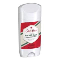 Twist-base action demonstrated for easy use of Old Spice Game Day stick