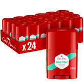 Old Spice High Endurance 24-pack invisible solid antiperspirant protecting against sweat.