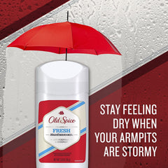 Old Spice High Endurance six-pack display emphasizing long-lasting freshness.