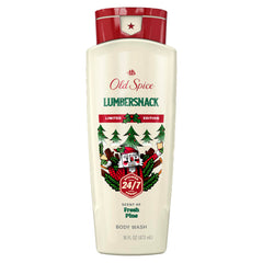 Old Spice Holidude LumberSnack: aroma festivo y frescura duradera para la ducha.